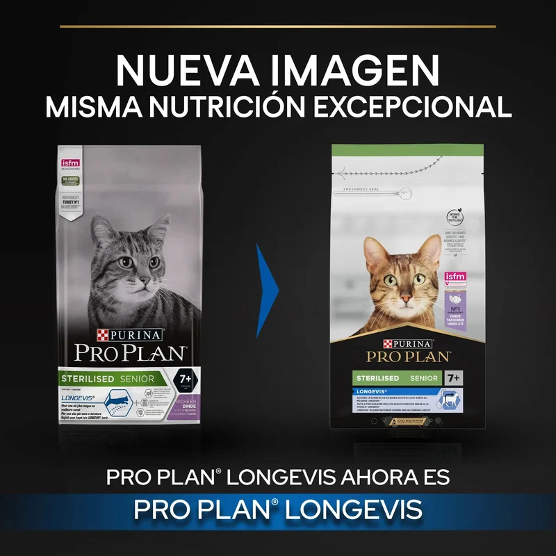 Pro Plan Cat Sterilized Senior 7+ Pavo 3 kg