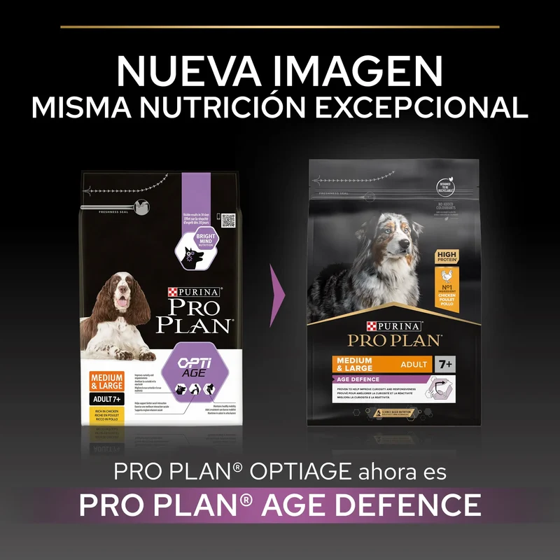 Pro Plan Dog Medium Y Large Adult Agedefen7+ Pollo 3 kg