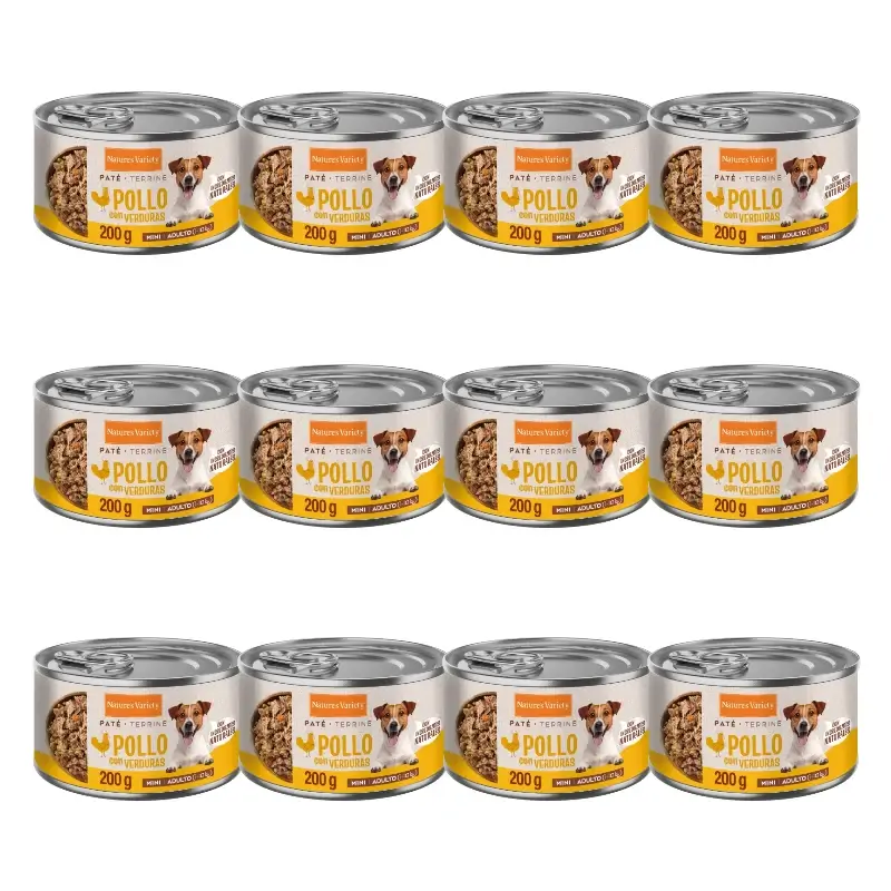 Nature'S Variety Comida Húmeda Para Perros, Mini Adulto, Con Pollo, Single Serve, 12 x 200 gr