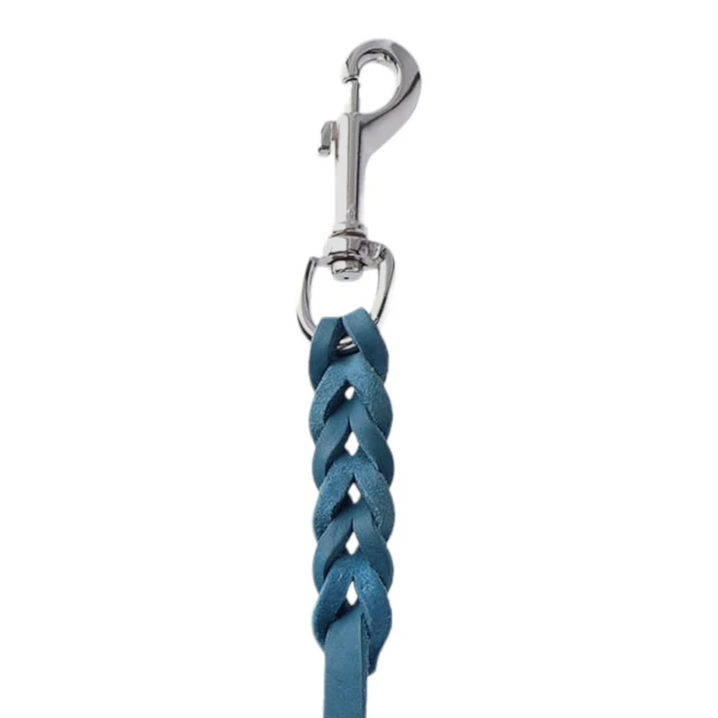 Perros suaves de cuero con elementos manuales y geflochtenen