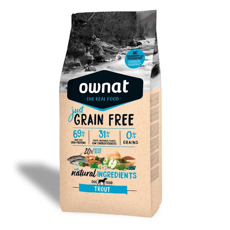 Ownat Dog Just Grain Free Trucha