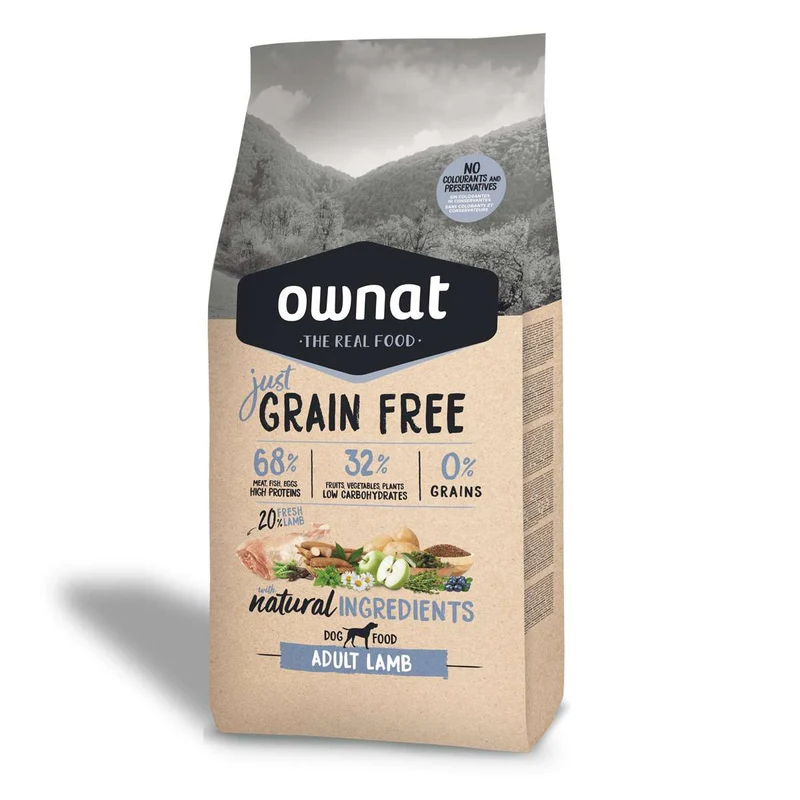 Ownat Dog Just Grain Free Adult Cordero