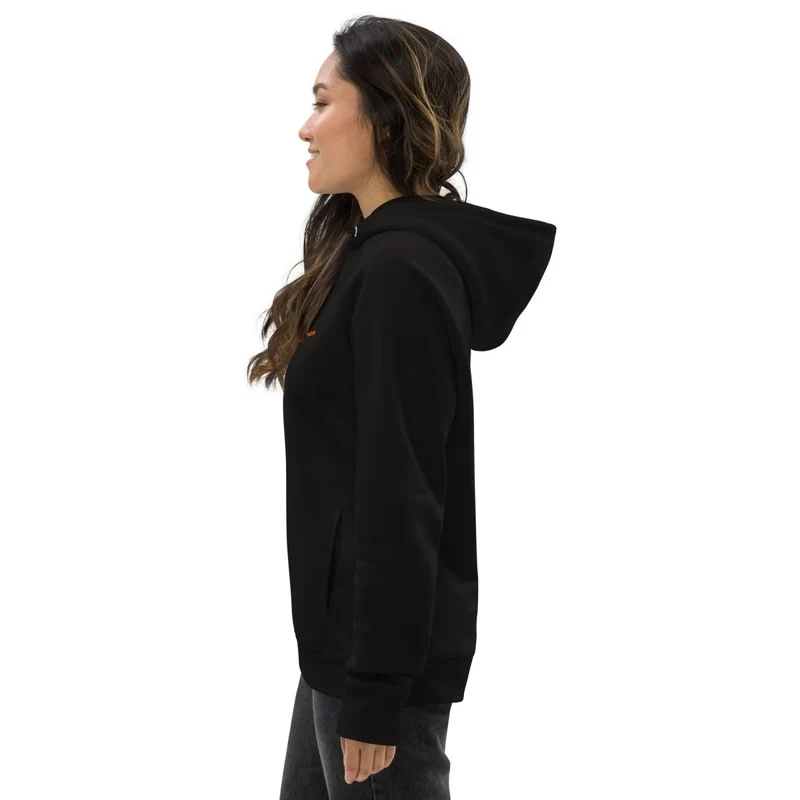 Negro Unimother Sudadera con capucha unisex 85% algodón orgánico 15% poliéster reciclado