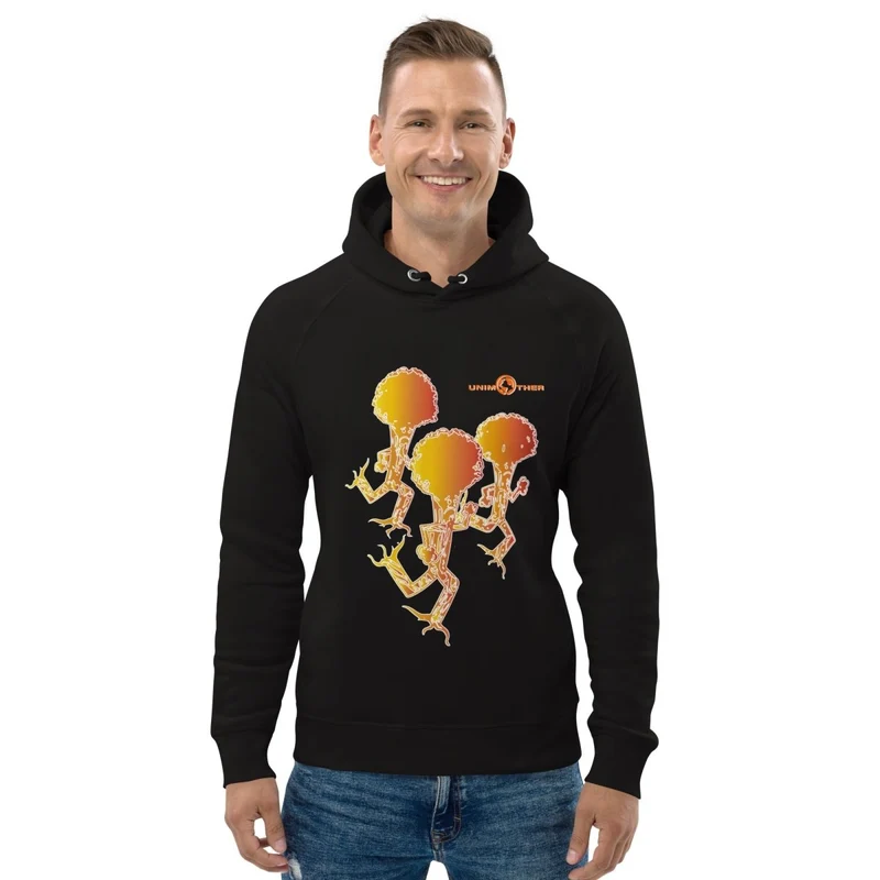 Sudadera con capucha unisex Run Forest 85% algodón orgánico 15% poliéster reciclado