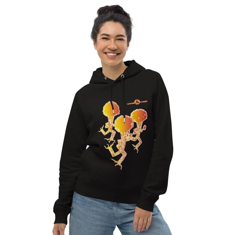 Sudadera con capucha unisex Run Forest 85% algodón orgánico 15% poliéster reciclado