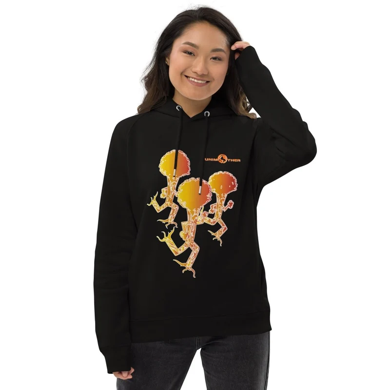 Sudadera con capucha unisex Run Forest 85% algodón orgánico 15% poliéster reciclado