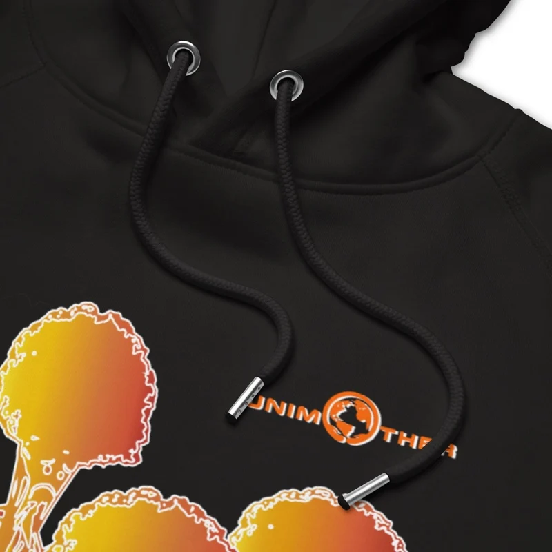 Sudadera con capucha unisex Run Forest 85% algodón orgánico 15% poliéster reciclado