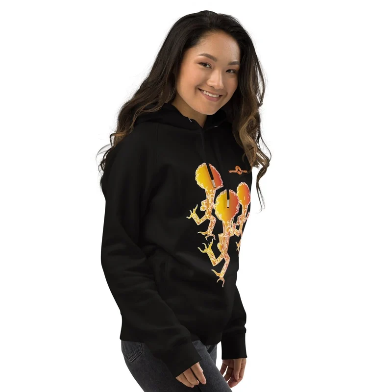 Sudadera con capucha unisex Run Forest 85% algodón orgánico 15% poliéster reciclado
