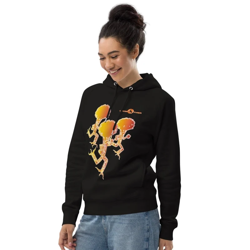 Sudadera con capucha unisex Run Forest 85% algodón orgánico 15% poliéster reciclado