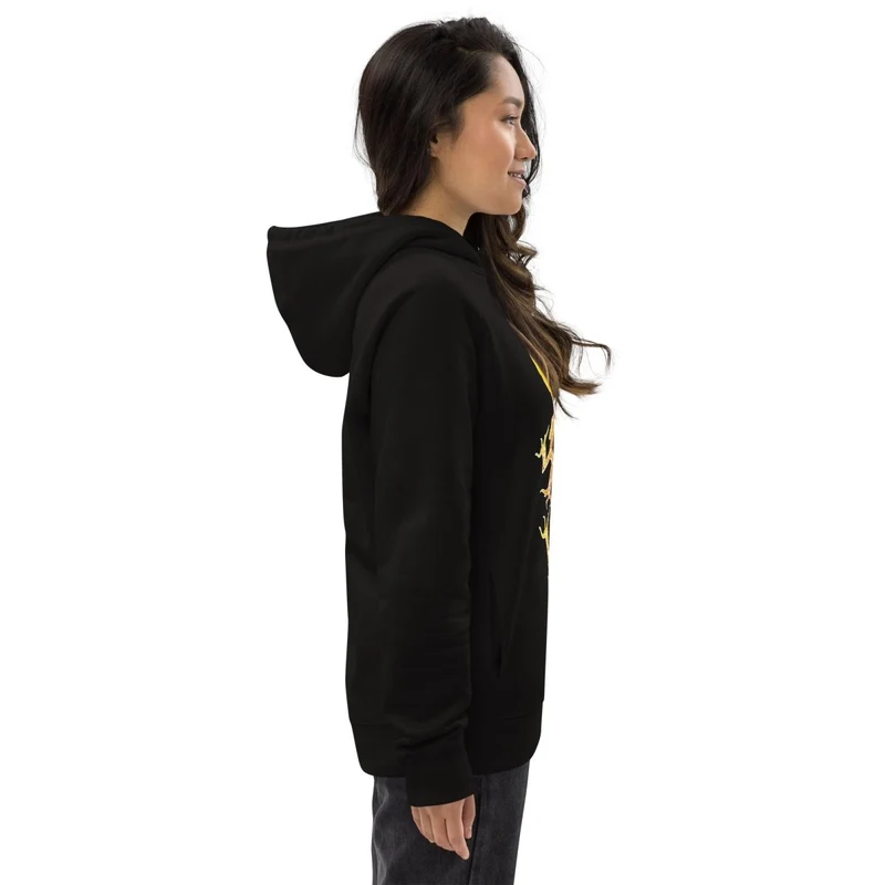 Sudadera con capucha unisex Run Forest 85% algodón orgánico 15% poliéster reciclado