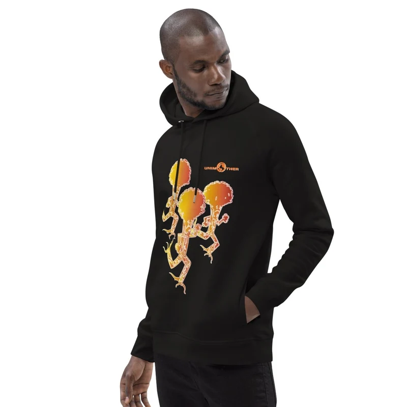 Sudadera con capucha unisex Run Forest 85% algodón orgánico 15% poliéster reciclado