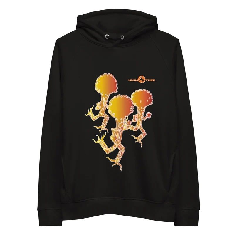 Sudadera con capucha unisex Run Forest 85% algodón orgánico 15% poliéster reciclado