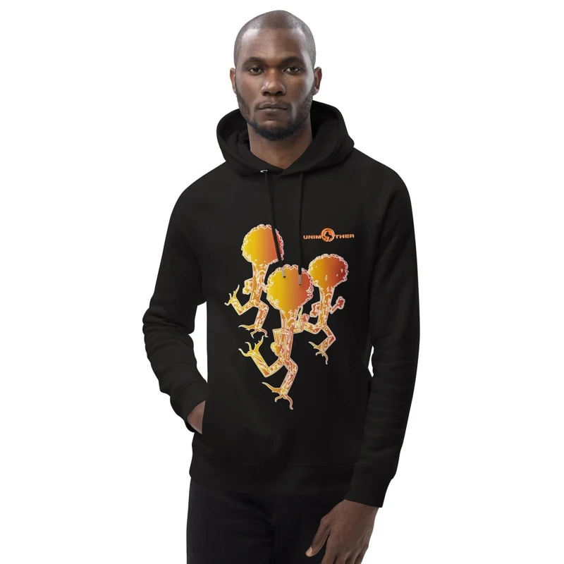Sudadera con capucha unisex Run Forest 85% algodón orgánico 15% poliéster reciclado