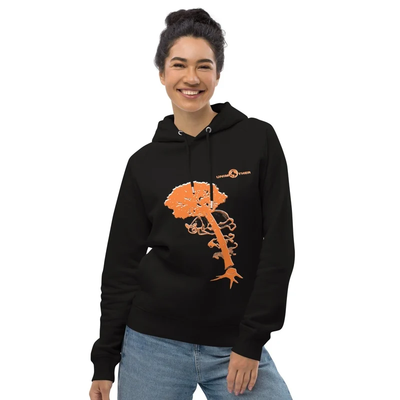 Deforestación 85% Algodón orgánico 15% Poliéster reciclado Sudadera con capucha unisex