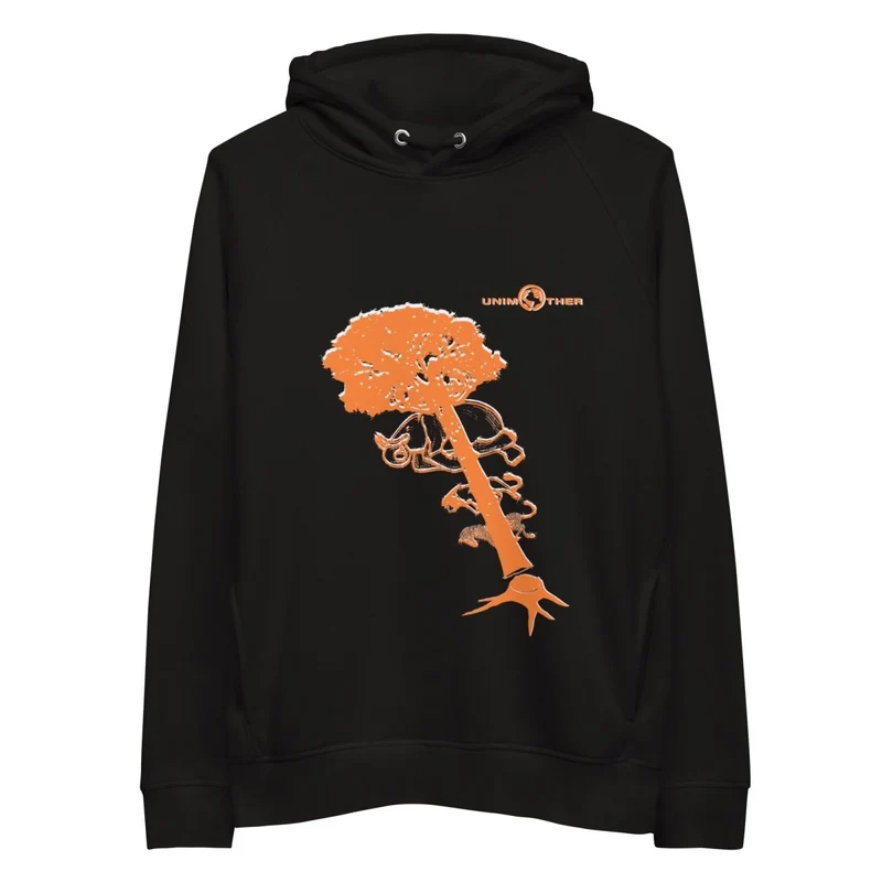 Deforestación 85% Algodón orgánico 15% Poliéster reciclado Sudadera con capucha unisex