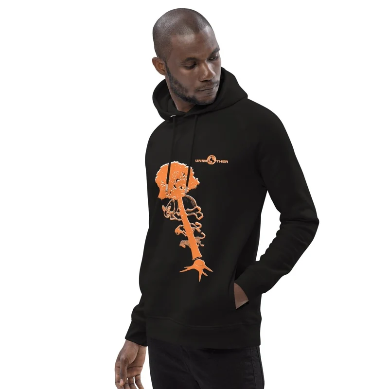 Deforestación 85% Algodón orgánico 15% Poliéster reciclado Sudadera con capucha unisex