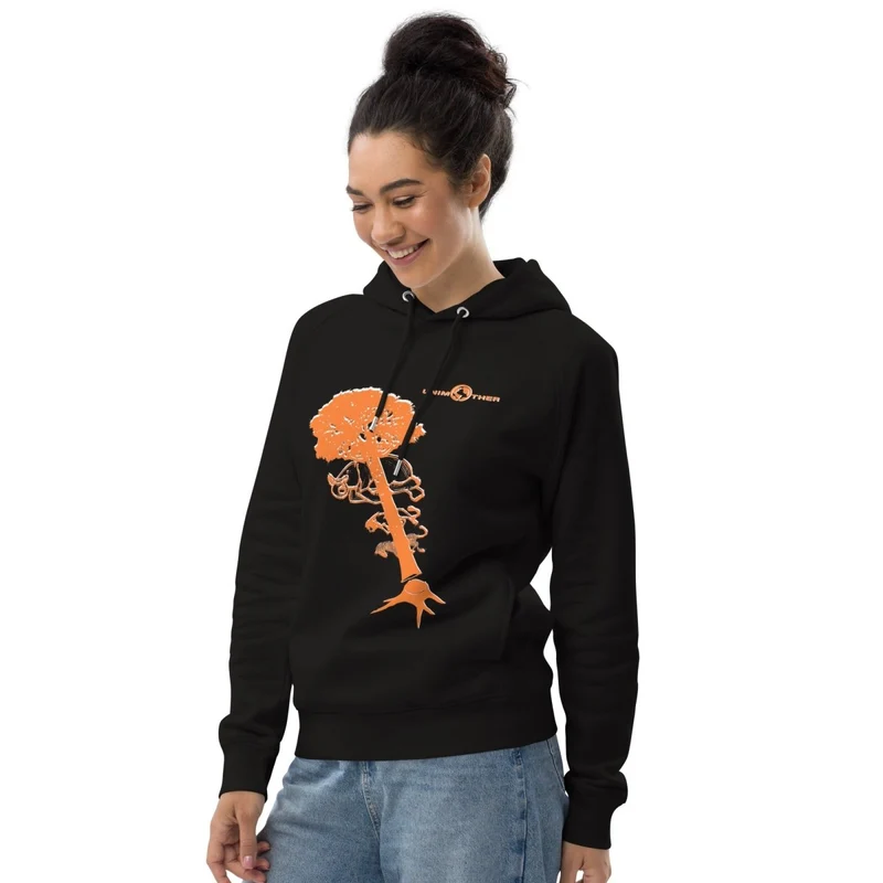Deforestación 85% Algodón orgánico 15% Poliéster reciclado Sudadera con capucha unisex