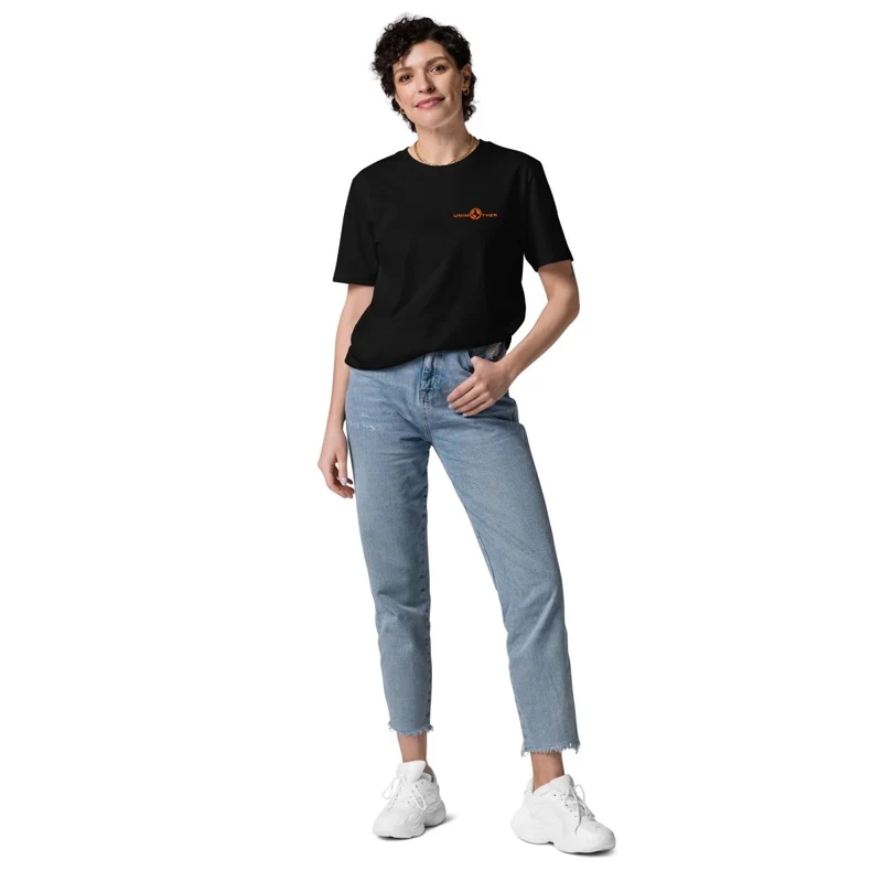 Negro Unimother Camiseta 100% Algodón Orgánico Unisex