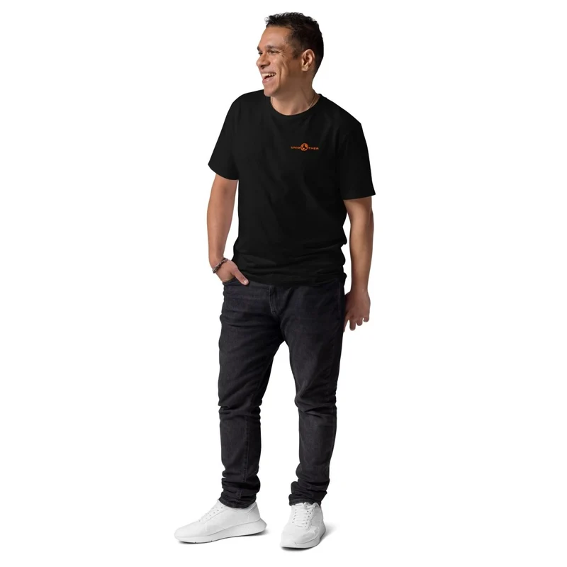Negro Unimother Camiseta 100% Algodón Orgánico Unisex