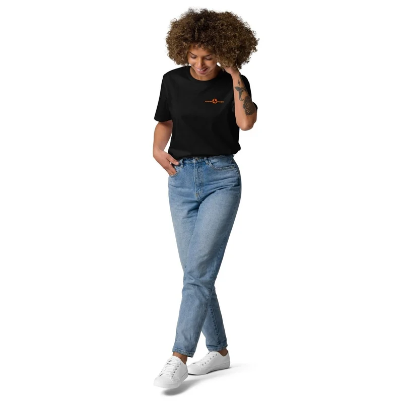 Negro Unimother Camiseta 100% Algodón Orgánico Unisex