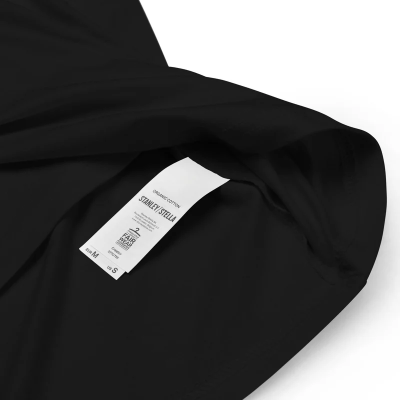 Negro Unimother Camiseta 100% Algodón Orgánico Unisex