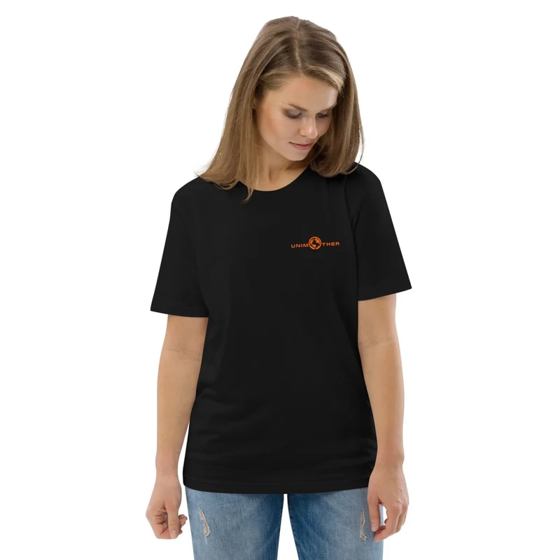 Negro Unimother Camiseta 100% Algodón Orgánico Unisex