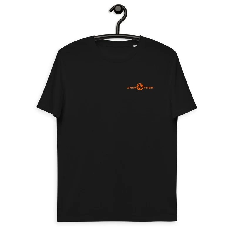 Negro Unimother Camiseta 100% Algodón Orgánico Unisex