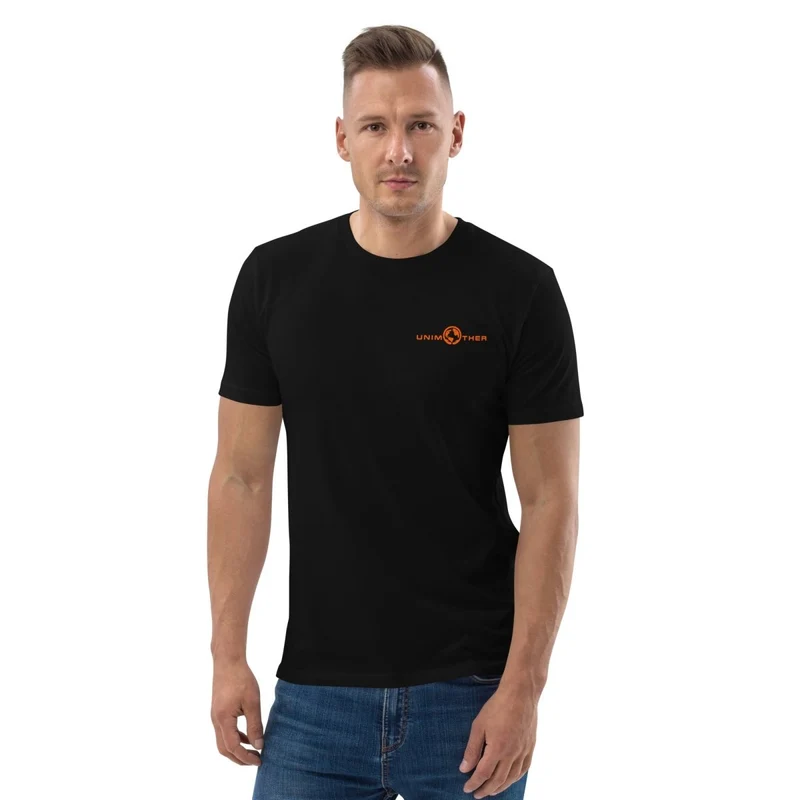 Negro Unimother Camiseta 100% Algodón Orgánico Unisex