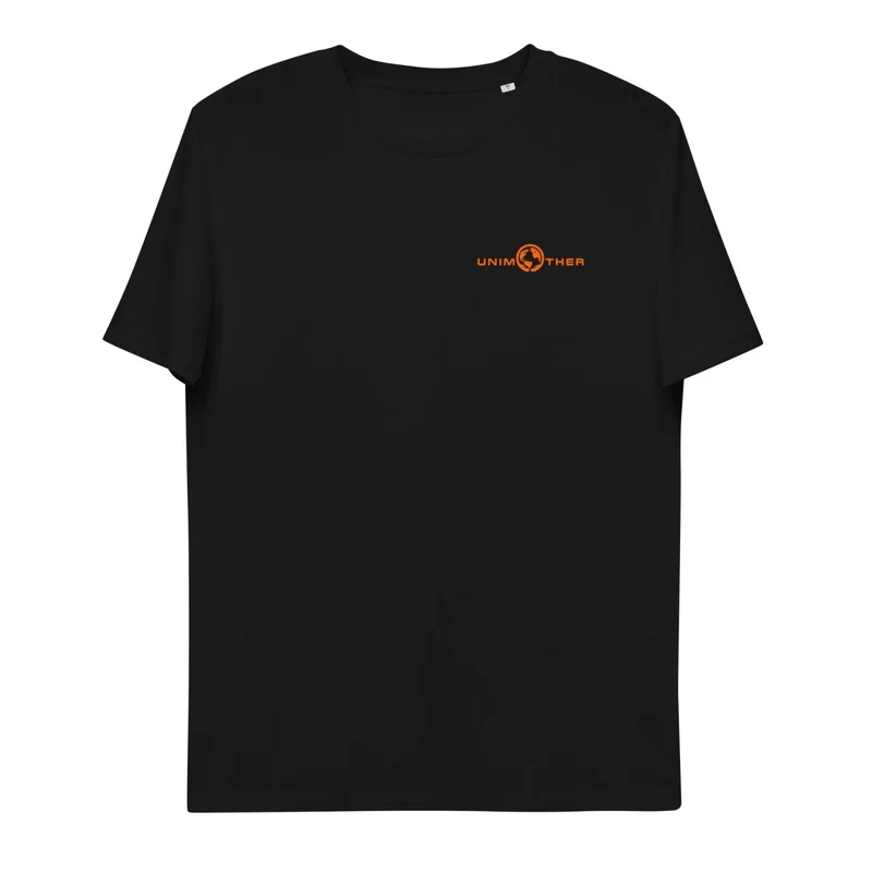 Negro Unimother Camiseta 100% Algodón Orgánico Unisex