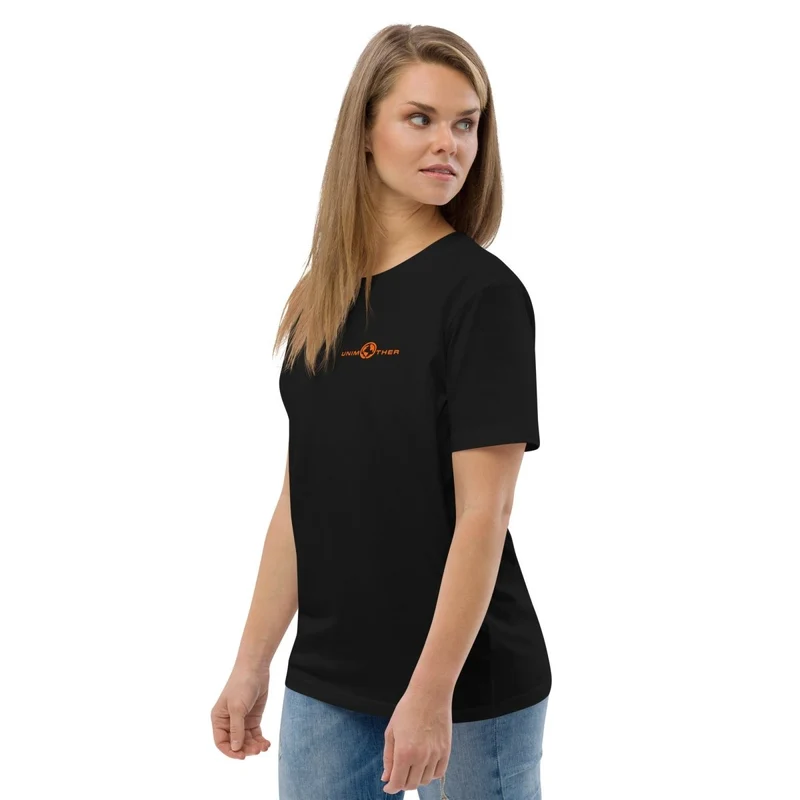 Negro Unimother Camiseta 100% Algodón Orgánico Unisex