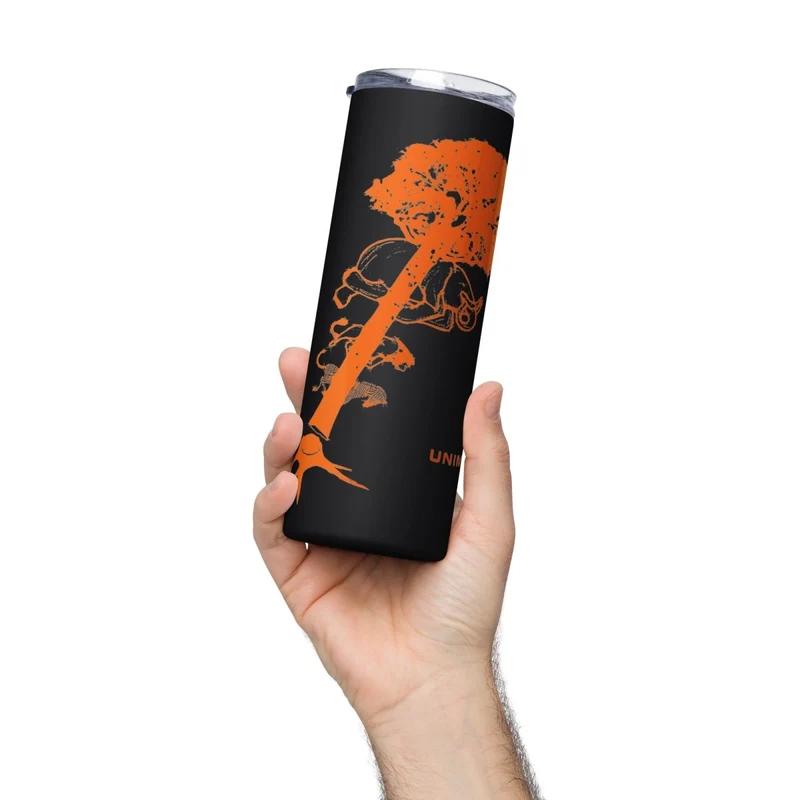 Vaso de acero inoxidable de deforestación