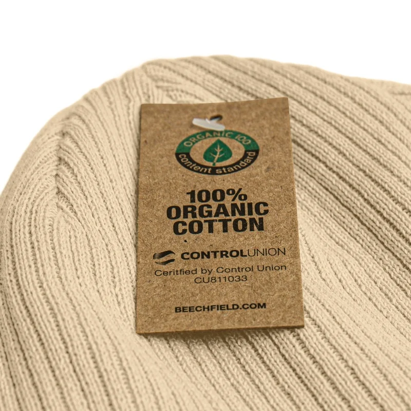 Gorro 100% Algodón Acanalado Orgánico