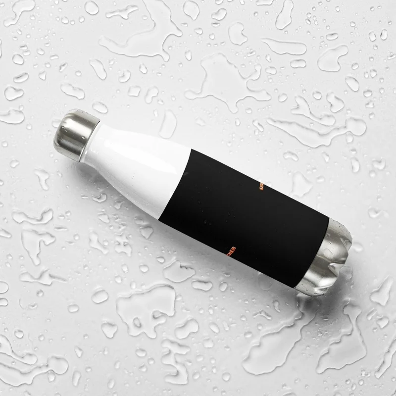 Negro Unimother Botella de agua de acero inoxidable
