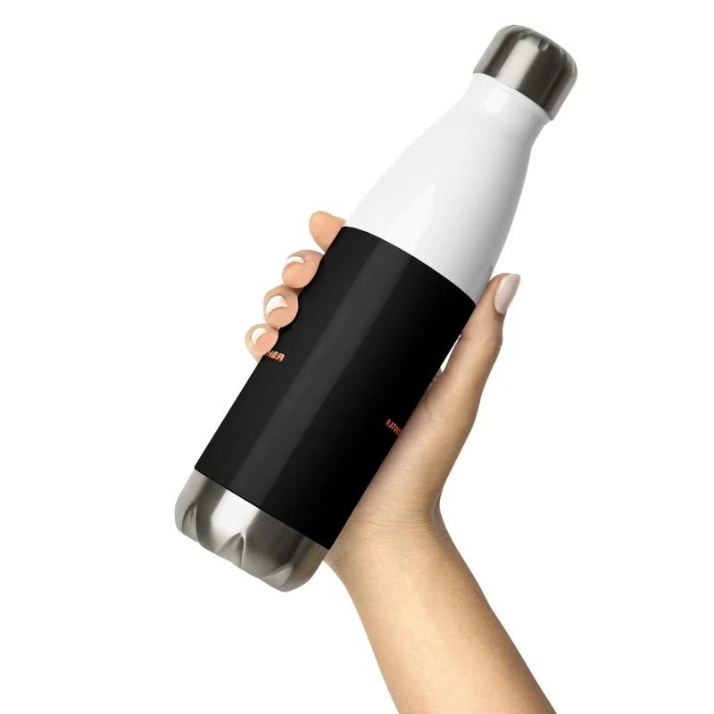 Negro Unimother Botella de agua de acero inoxidable