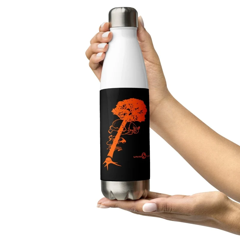 Botella de agua de acero inoxidable de deforestación