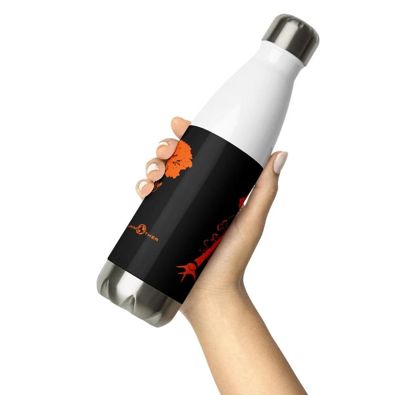 Botella de agua de acero inoxidable de deforestación