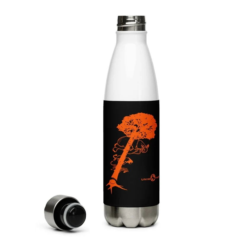 Botella de agua de acero inoxidable de deforestación