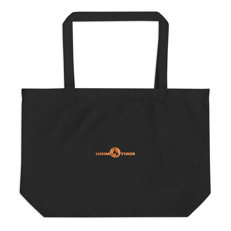 Negro Unimother Bolso Tote Grande 100% Algodón Orgánico