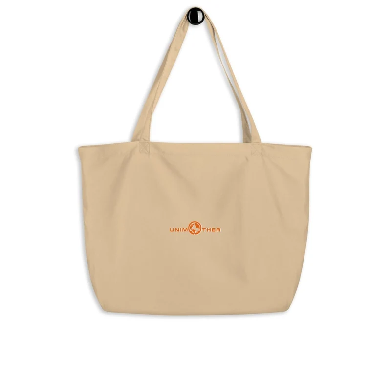 Negro Unimother Bolso Tote Grande 100% Algodón Orgánico