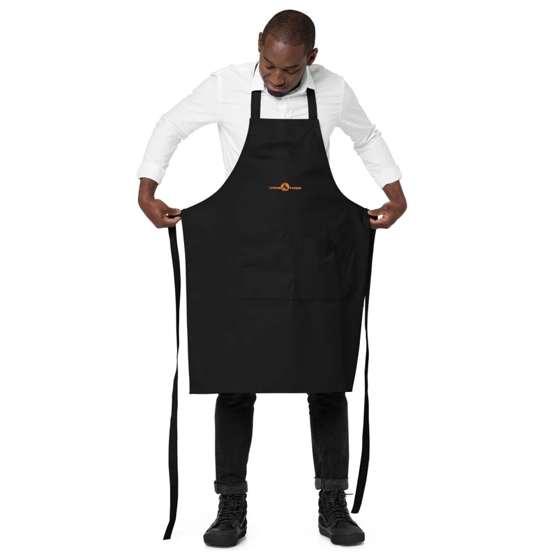Negro Unimother Delantal 100% Algodón Orgánico