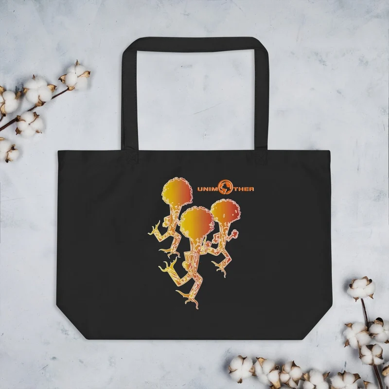 Bolso Tote Run Forest Grande 100% Algodón Orgánico