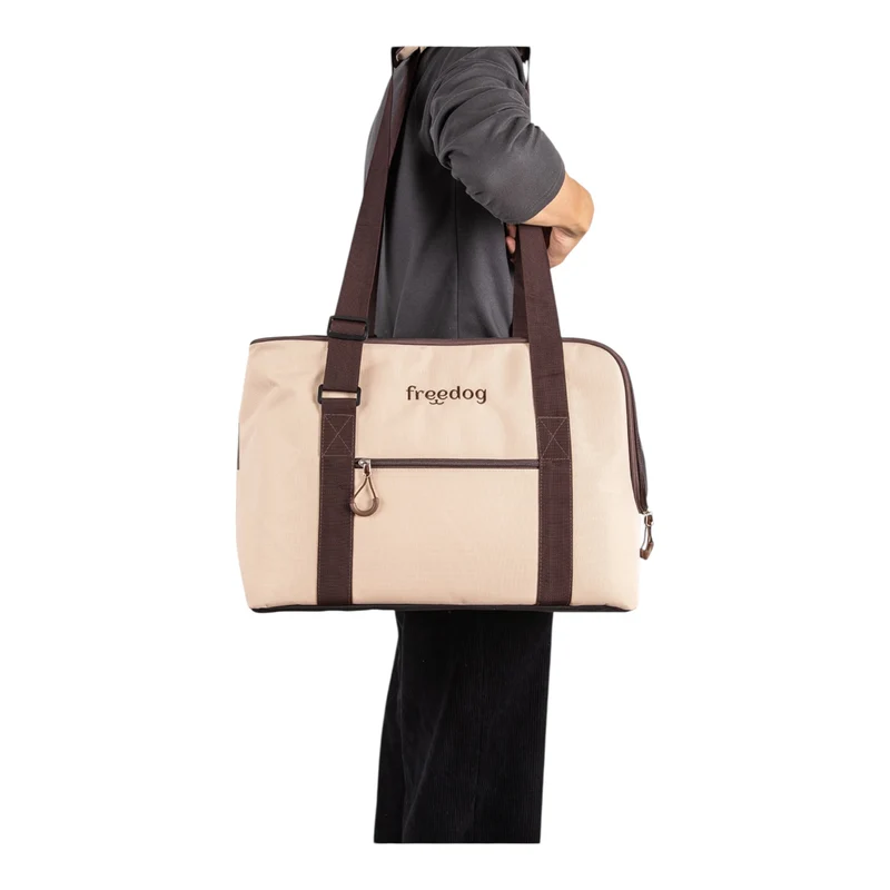 Transportín Tote Travel Pet Beige para Mascotas — Freedog