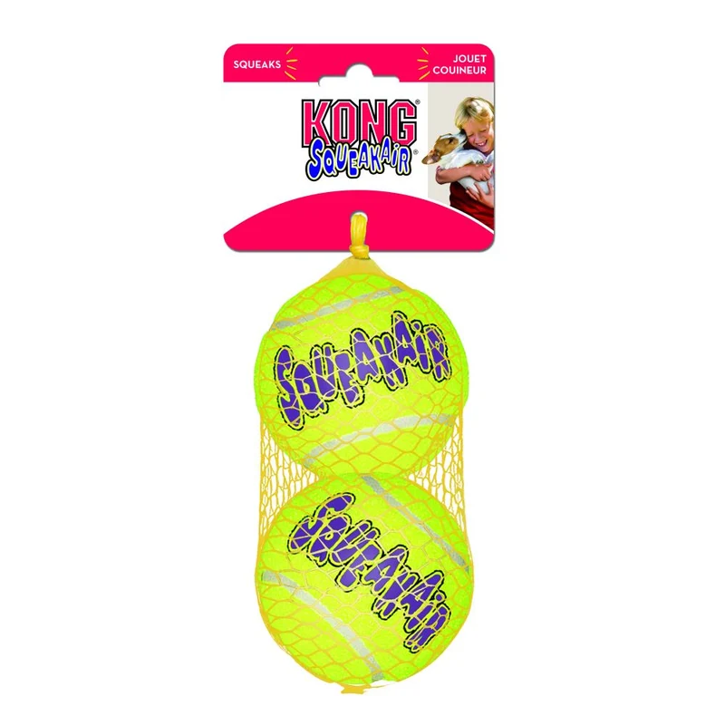 KONG SqueakAir Ball L — Pelota de Fetch con Chirriador para Perros