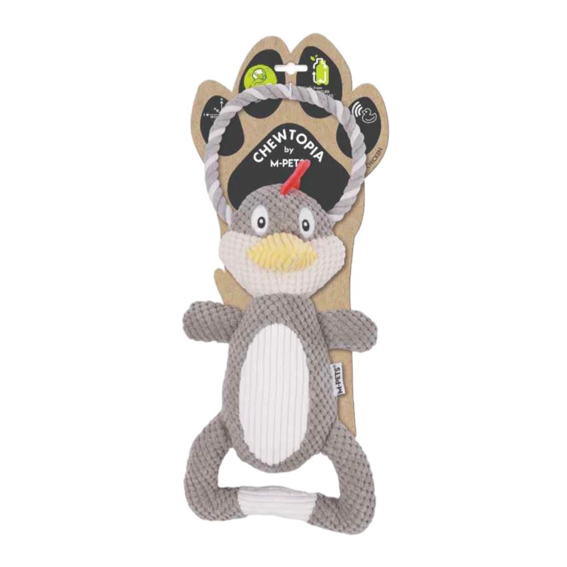 M-Pets Chewtopia ECO Peluche Gallina para Perros — Juguete Sostenible