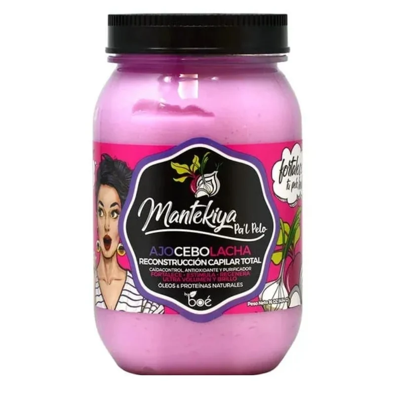Mantekiya Pa´l Pelo AjoCeboLacha Reconstructor Capilar 454g