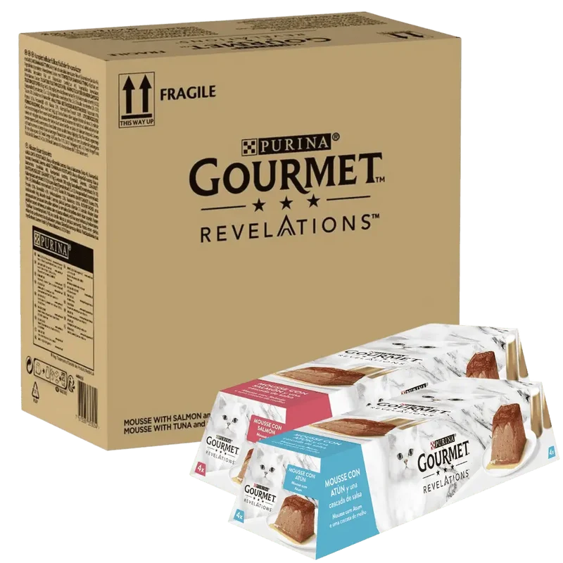 Gourmet Revelations Mousse Salmón y Atún Pack 48X57 g