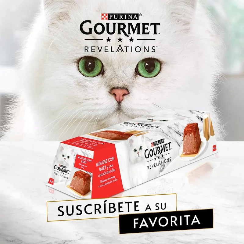 Purina Gourmet Revelations Mousse Buey Pack 4x57 g