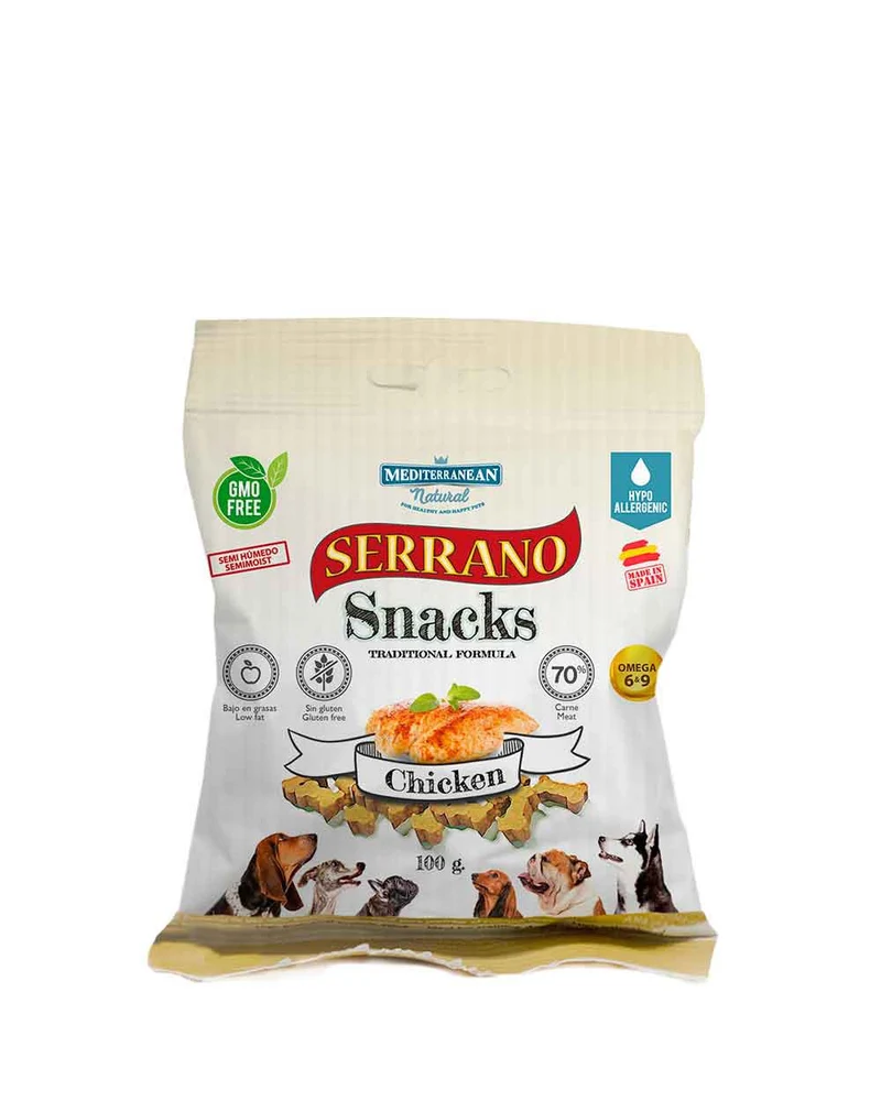 Serrano Snacks Semihumedo Pollo 100g
