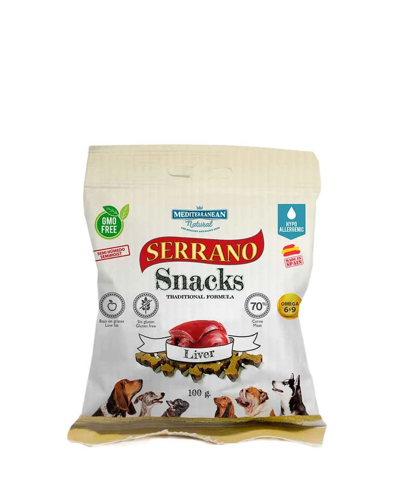 Serrano Snacks Semihumedo Hígado 100g