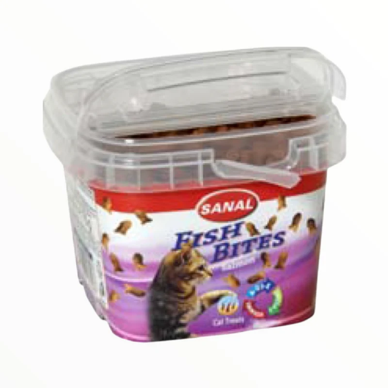 Sanal Grageas de Pescado para Gatos — 75g Limpieza Bucal y Premio